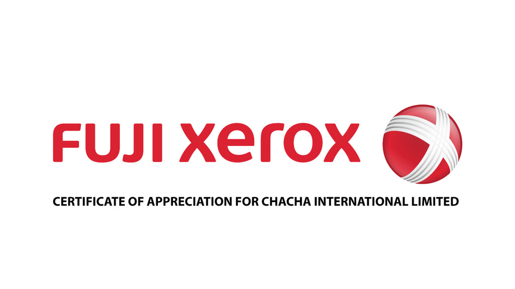Certificate of Appreciation from FUJI XEROX
